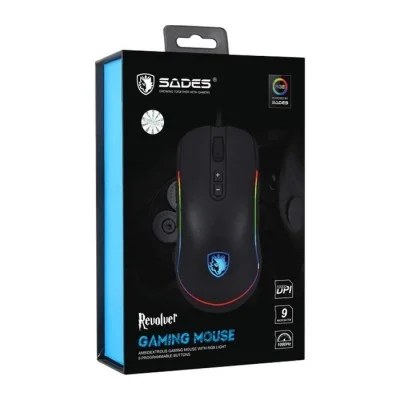Sades Revolver Gaming Mouse S11 - Black